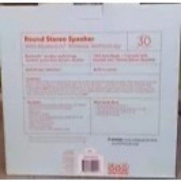 Groove Onn. Round Stereo Speaker Bluetooth Wireless IPX4 Water-Resistant 30 Hrs - Picture 3 of 6